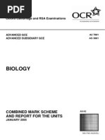 L A Level Biology MS Jan 05