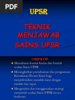 Kaedah Menjawab Sains Upsr