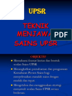 Kaedah Menjawab Sains Upsr