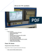 Fanuc 15i Alarms