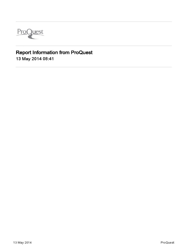 Report Information From Proquest | PDF | Stroke | Blood Pressure