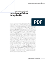 Encuesta Sobre Peronismo e Izquierda Cedinci 2012