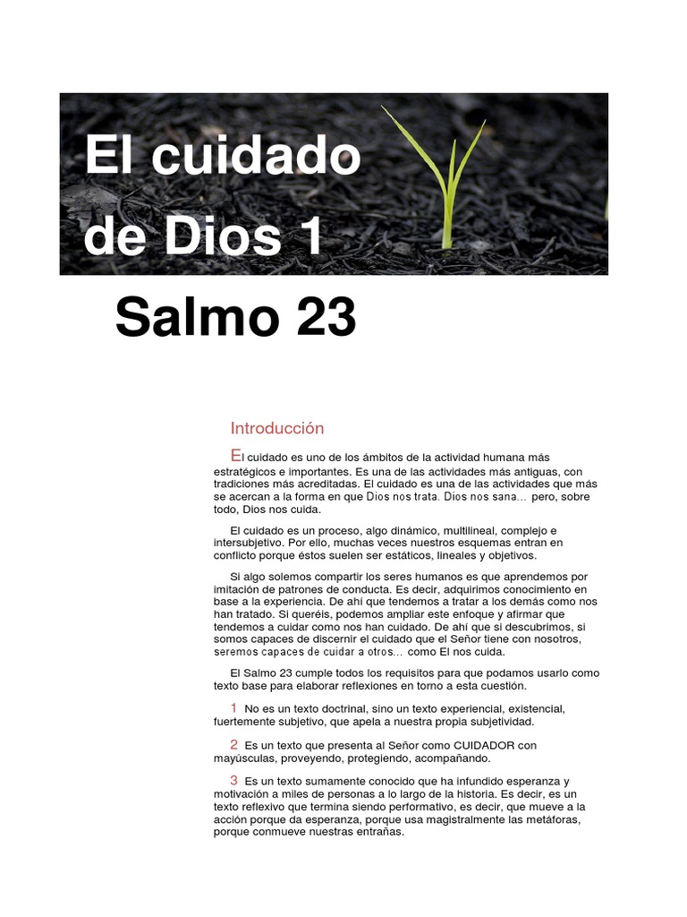 Salmo 23 | PDF | Salmos | David