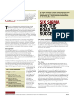 Six Sigma and the Road to Success (Pharmaceutical Companies)