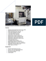 Mitsubishi Horizontal Machining Center Model