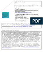 The Audiodescription of Scientific - 2014