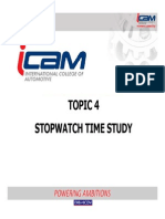 Topic 4 Stopwatch Time Study