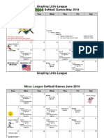 Minor League Softball Games 2014 Revised