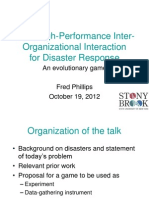 HPII: High-Performance Inter-Organizational Interaction For Disaster Response