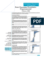 Panorama Económico Departamental - Febrero 2012