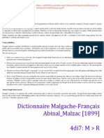 M R (4di7) - Dictionnaire Malgache-Français Abinal - Malzac (1899)