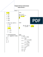 Latihan Matematika Turunan (Soal Dan Pembahasan)