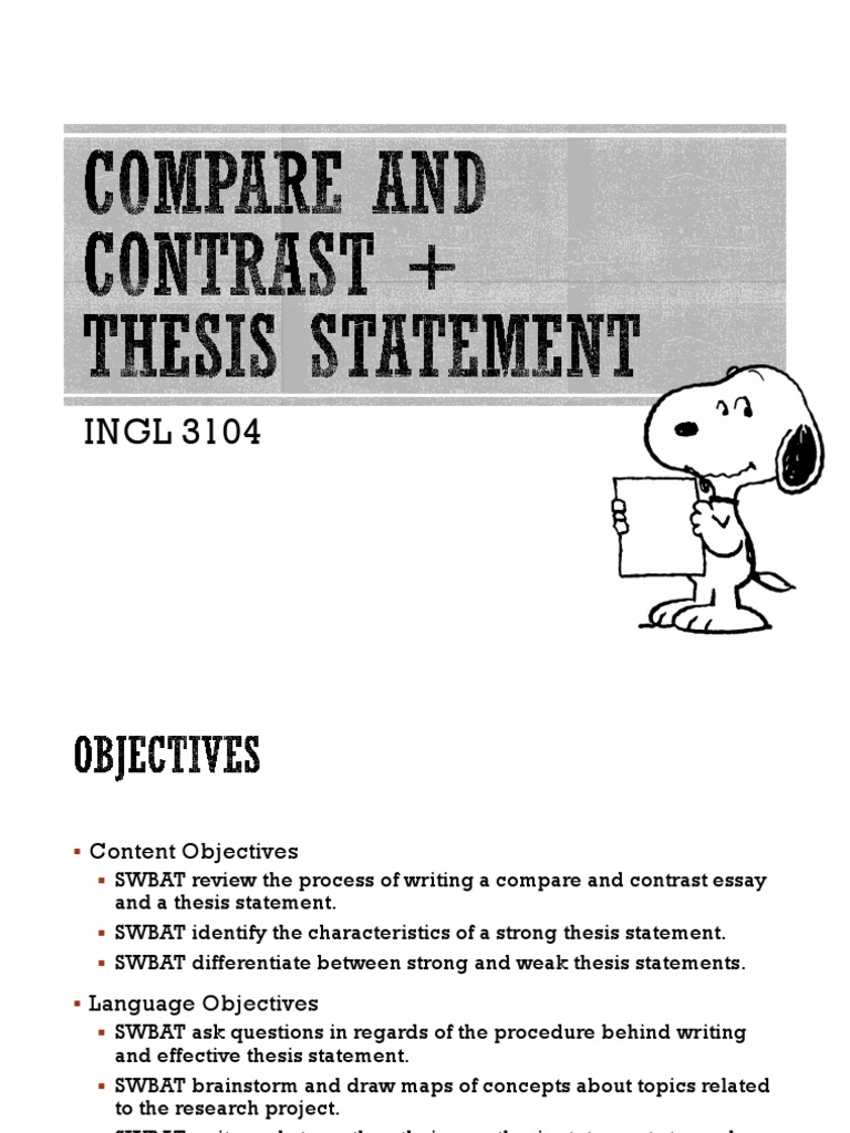 Compare and Contrast Thesis Examples - blogger.com