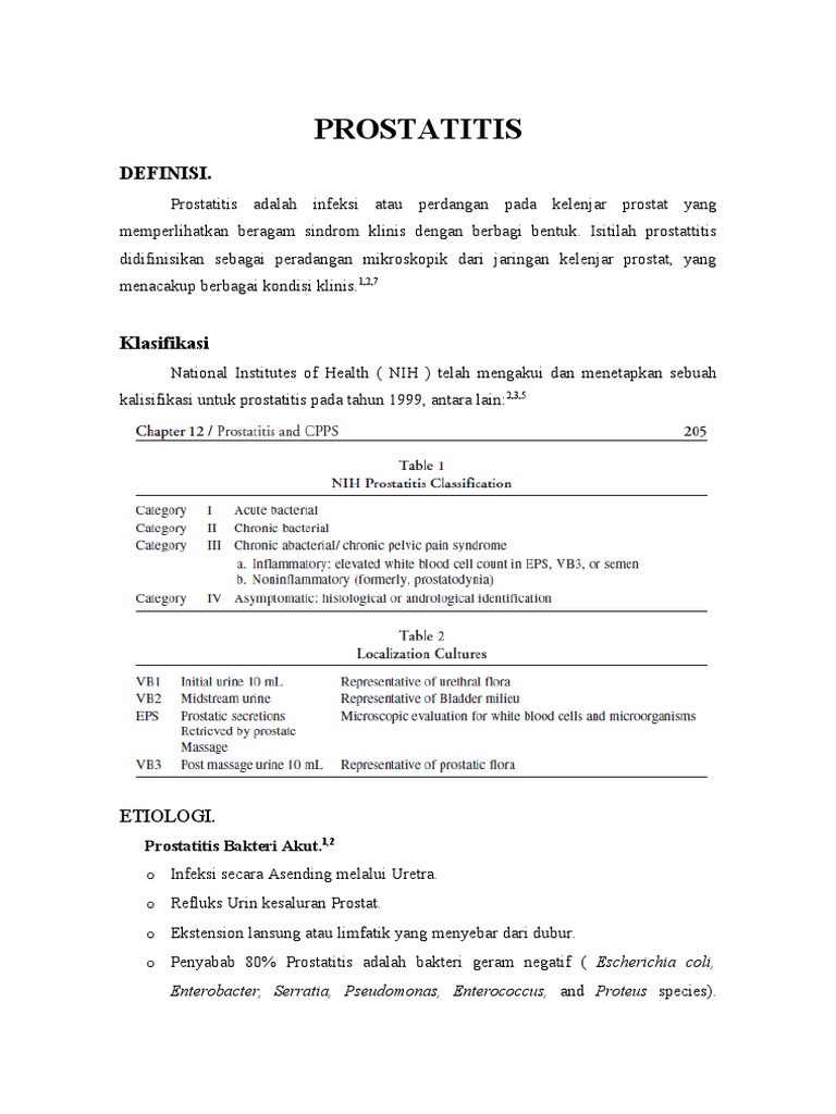 prostatitis pdf Eritrociták prosztata teljesítményével