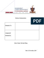 Business Communication: Submitted To