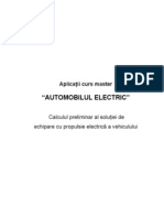 Aplicatii - Oproiectarea Preliminara A Echiparii Cu Propulsie Electrica A Unui Vehicul