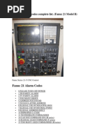 Fanuc 21 Alarm Codes Complete List