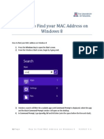 How to Find Your MAC Address on Windows 8
