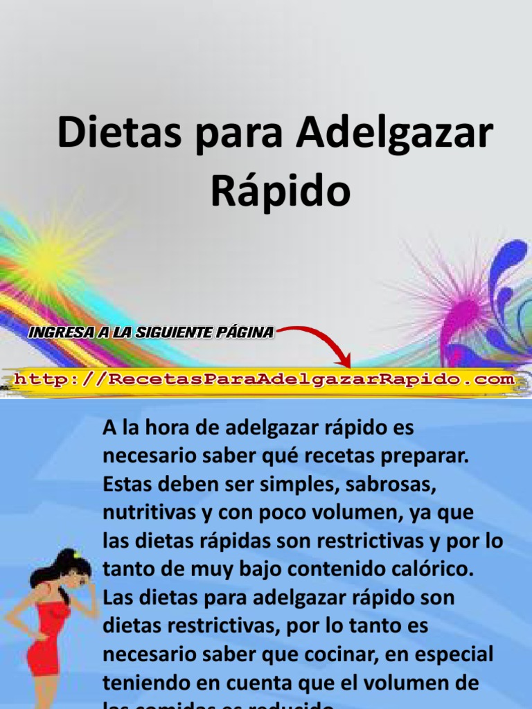 Dietas Rapido Para Adelgazar Economicas