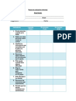 Pauta de Evaluación Informa Social