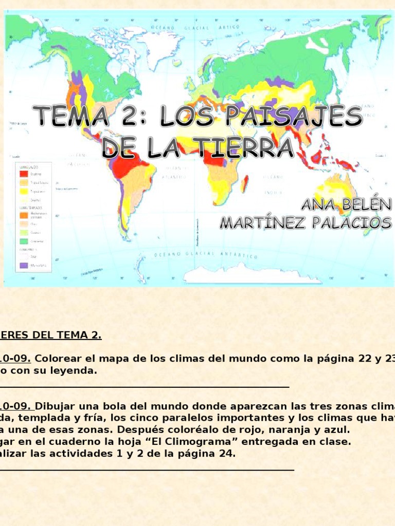Climas y Paisajes del Mundo | PDF | Desierto | Clima templado