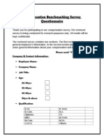 Compensation Benchmarking Survey Questionnaire Final 1