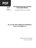 Plan de Seguridad Saga Falabella
