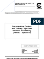 Common Core Content and Training Objectives For Basic AIS Training - Phase 2 - Specialist