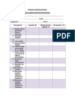 Pauta de Evaluación Informal Lenguaje