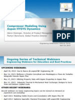 HYSYS Dynamics V8 Compressor Modeling