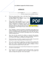 Affidavit for Psara Licence:fd