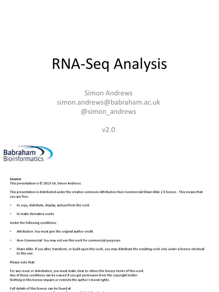 Rna Seq Analysis Course Pdf Exon Gene Expression
