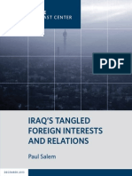 Iraq's Tangled Foreign Interests and Relations