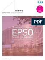 Situational Judgment Sample Test - EU EPSO