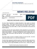 News Release: Indecent Exposure Suspect Sought