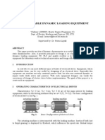 Programmable Dynamic Loading Equipment: Basic Configuration of Electrical Drive