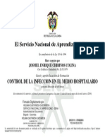 El Servicio Nacional de Aprendizaje SENA: Control de La Infeccion en El Medio Hospitalario