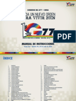 Manual de Operación Cumbre del G77 en Bolvia