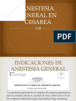 Anestesia General en Cesarea