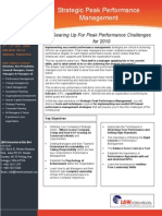 Strategic Peak Performance Management Brochure