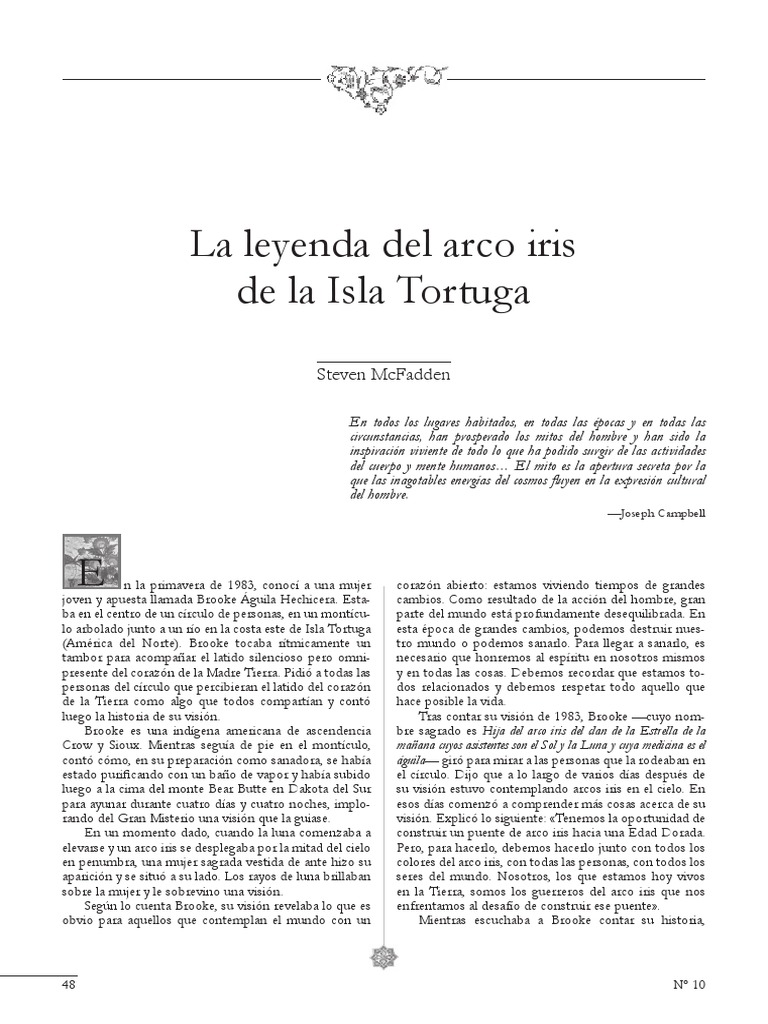 La Leyenda Del Arcoiris | PDF | Arco iris | siux