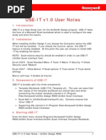 UniSim Excel Interface Tool User Notes