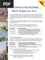 HAZOP Budgeting Tool: Practical Solutions For Today's HSE Challenges