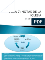 Tema 7a, Notas de La Iglesia