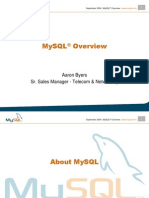 Mysql: Aaron Byers Sr. Sales Manager - Telecom & Networking