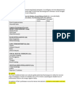 8 Cognitive Template - KABC-II FCI