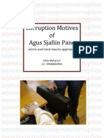 Corruption Motives of Agus Sjafiin Pane