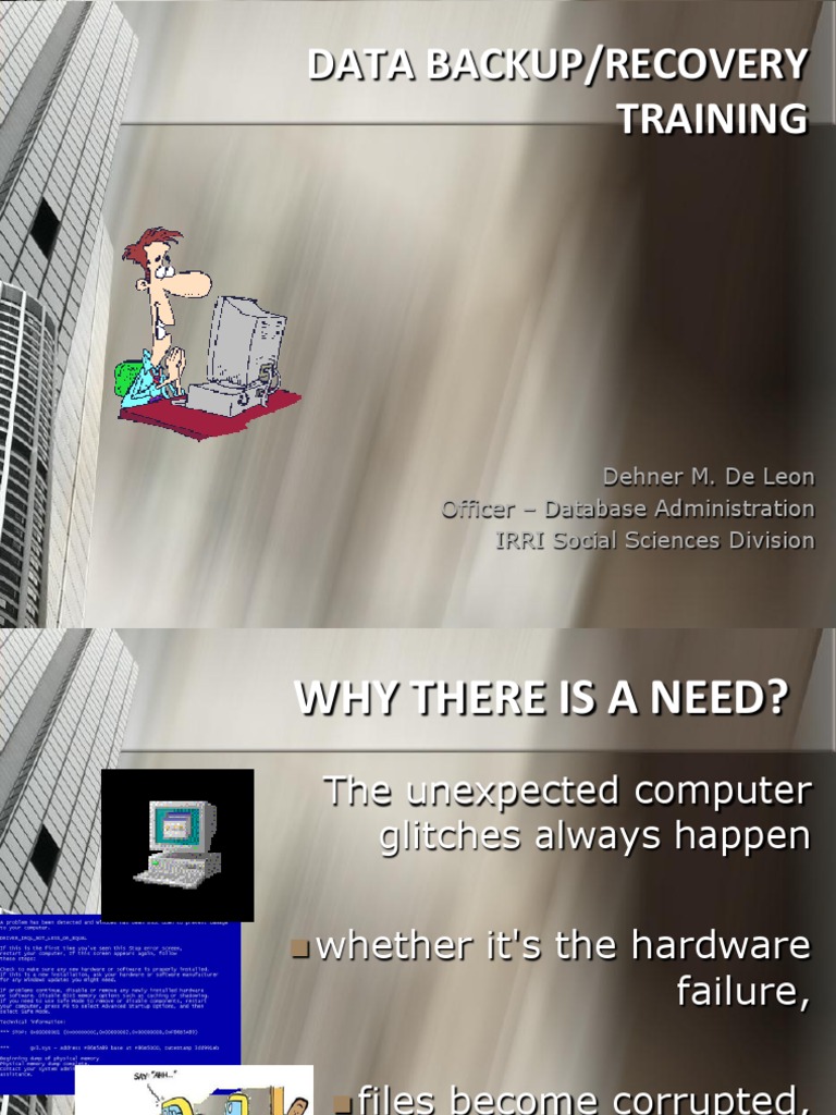 Data Backup and Recovery Training Guide | PDF | Backup | Computer File
