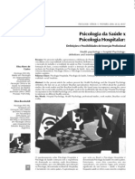 Psicologia Da Saúde x Psicologia Hospitalar