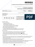 FCC 2013 Al RN Analista Legislativo Analista de Sistemas Prova